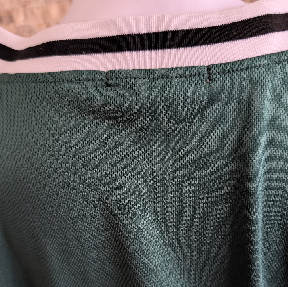 NYC Streetwear City Retro Green Jersey Grunge Indie Sleaze Acubi Basketball Sz L image 5